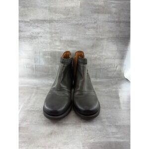 Pikolinos Baqueira Dark Olive Green Leather Ankle Boots Lace Up Back Size 37